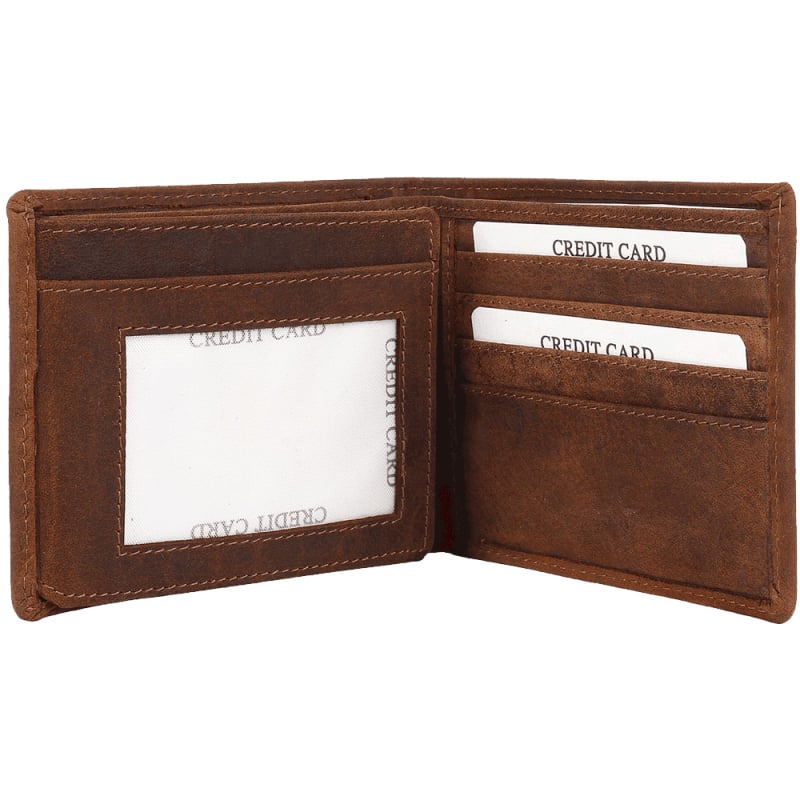Leather Trifold Wallets for Men